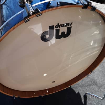 DW USA Collectors Series 5pc Maple/Mahogany Shell Pack - Deep Royal Blue Lacquer Custom | 10,12,14,16,22" image 12