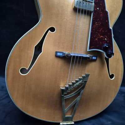 2005 D'Angelico Excel EXL-1 Hollow Body Archtop with Ebony Fretboard - Natural image 5