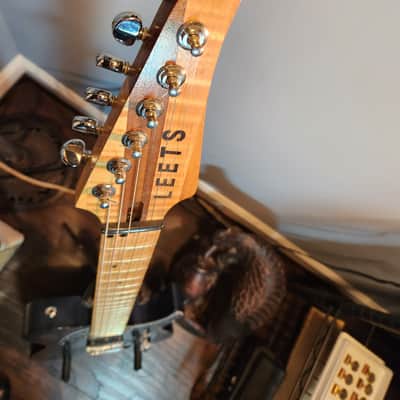 Leets Telecaster Style 2016 Dark Blue W/figured Maple Top image 5