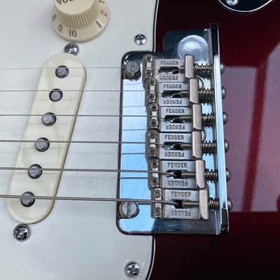 Fender 60th Anniversary American Standard Stratocaster 2014 - Bordeaux Metallic image 12