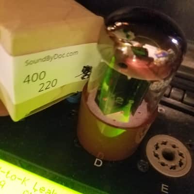 Sylvania 1% Tight Matched JAN-CHS-5932 tNOS AT1000 TESTED Vacuum Tube military black plate rugged 6L6 Beam Power Tetrode 1950-1958 image 6