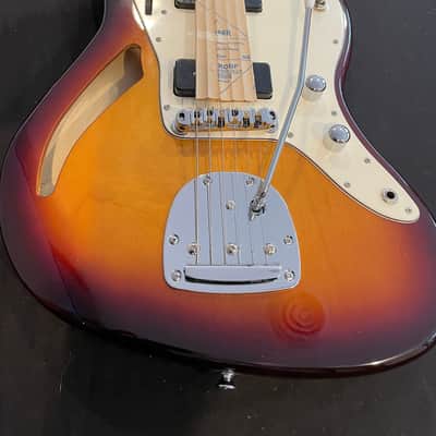 IYV IJG-200 TSB SB Semi-Hollow Body Sunburst Guitar w/ Whammy & Dual P-90'sBar image 2