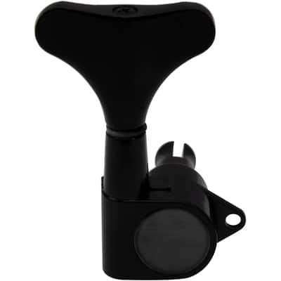 4Pcs Sealed Bass Tuning Pegs Machine Heads 2R2L Compatible with Electric Bass Tuners Replacement Parts (Black) image 3