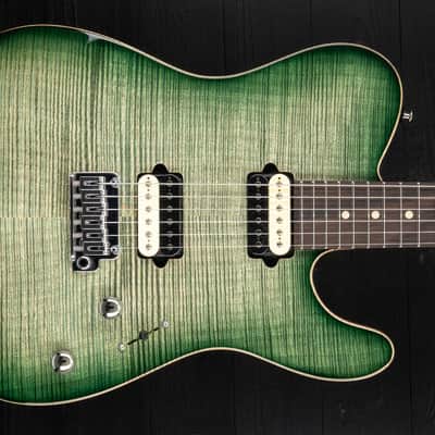 Suhr Modern T Custom Shop FM HH FTGB - Faded Trans Green Burst - Rosewood neck image 6