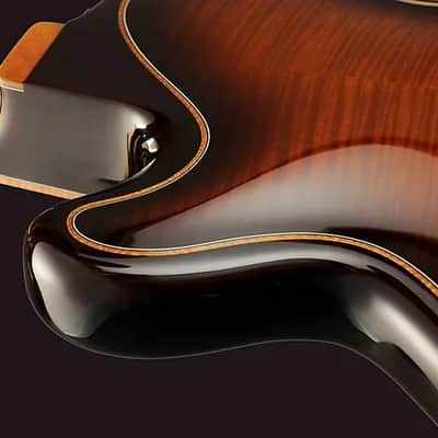 (On hold) Mario Beauregard MB Archtop hand carved Hollow body thinline with Lollar Imperial Humbucker Sakashta image 3