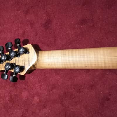 Custom baritone guitar neck - 30" - roasted flame maple image 8