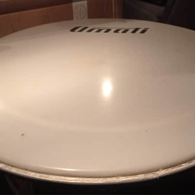Amati Kraslice RARE 22" Front Bass drum head with logo 70s-80s  - Vintage white image 4