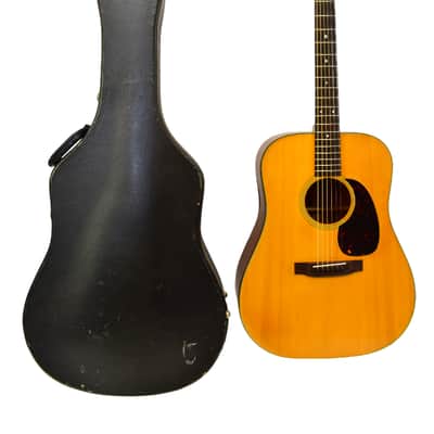 Vintage 1966 Martin D-18 Acoustic Guitar, Natural w/ Case image 1