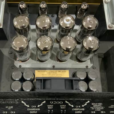 Marshall 9200 100/100 Dual Monoblock Rack Power Amp - New 5881 Tubes - Gold image 9
