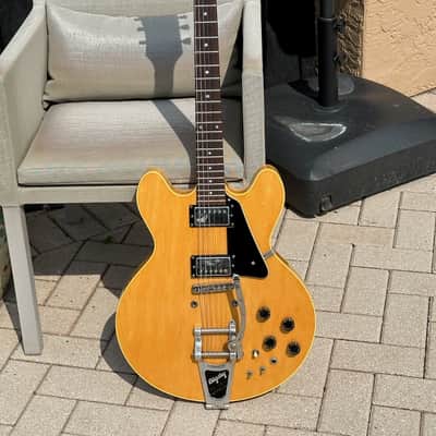 Gibson ES-335 Moog Prototype 1981 - 1-off Blonde Dot Neck w/a Moog Synth built on board made for Roy Clark. image 2