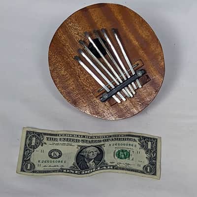Handmade Coconut Gourd Kalimba Thumb Piano w/ 7 Tuneable Notes image 3
