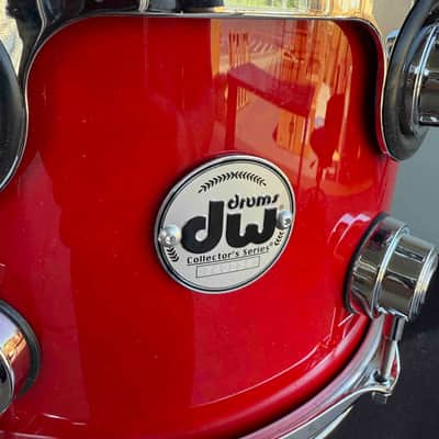 DW Collector's Maple VLT 8x12 Rack Tom in Candy Apple Red Gloss Lacquer with Chrome Hardware (Rm 4) image 2