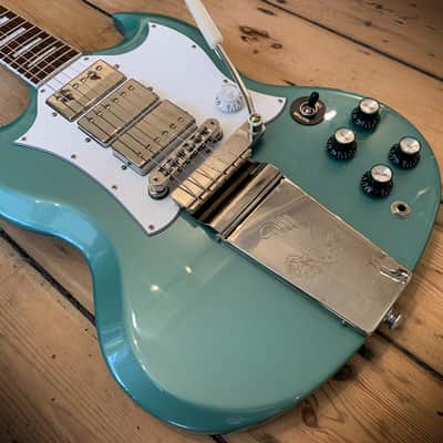 2020 Gibson Captain K. Douglas SG in Inverness Green with hard shell case image 17