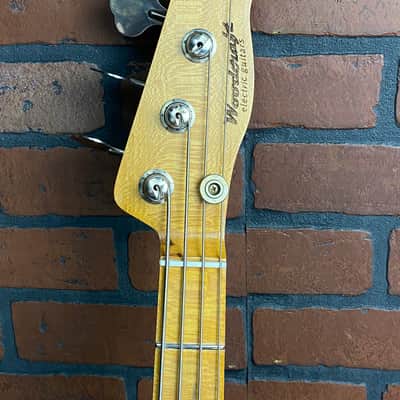 Woodcraft Electric Guitar Custom made 4 string P-Bass Electric Bass Guitar 300 years age Oak image 7