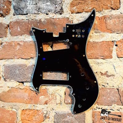 Teisco / Heit Deluxe / Norma MIJ 2 Pickup Pickguard (1960s - Black) image 1