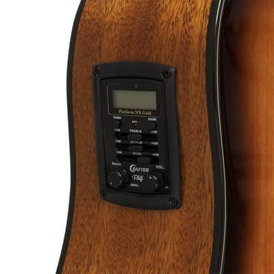 Crafter ABLE D600CE VTG Able Series Dreadnought Cutaway Solid Spruce Top Mahogany Neck 6-String Acoustic-Electric Guitar Bild 6