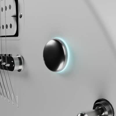 Nova Go Sonic: Carbon Fiber Smart Electric Guitar in White Finish image 5