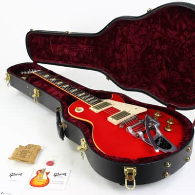 2005 Gibson Custom Shop 1957 Les Paul Standard '57 R7 Sweet Cherry Red w Factory Bigsby LUCY VIBES Eric Clapton George Harrison image 5