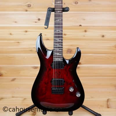 Schecter Omen Elite-6 - Black Cherry Burst image 10