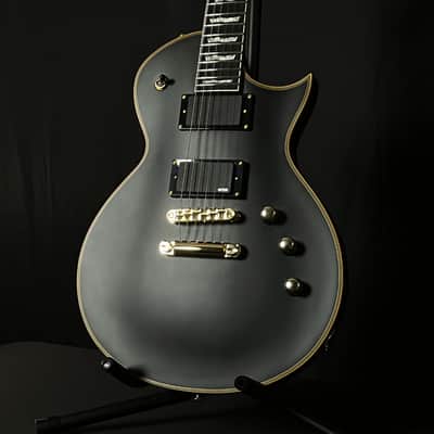 ESP LTD EC-1000 with Ebony Fretboard 2024 - Korea - Vintage Black image 1