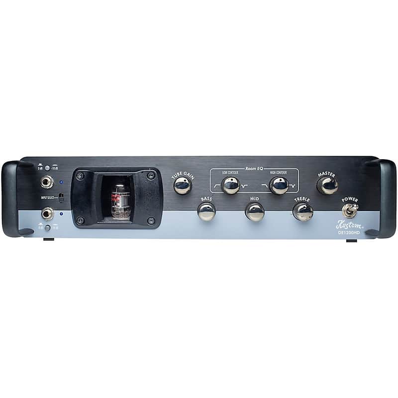 Kustom DE1200HD 1,200W Tube Hybrid Bass Amp Head Regular image 1