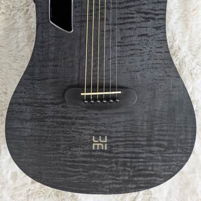 Tagima LUMI-X BK Black Smart Acoustic-Electric Guitar - Built-in Effects-B Stock image 10