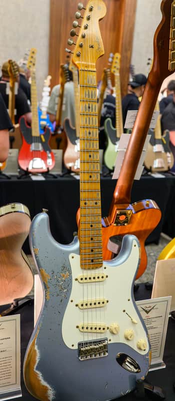 (Pre-Order) Fender 1956 Hardtail Stratocaster - Heavy Relic - 2026 Collection - Time Machine Series - Custom Built, Faded Blue Ice Metallic - 2026 Summer Dealer Event #63 - Brand New