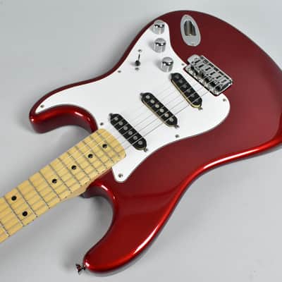 1980's Schecter "Strat" Style Electric Guitar Candy Apple Red w/HSC image 7