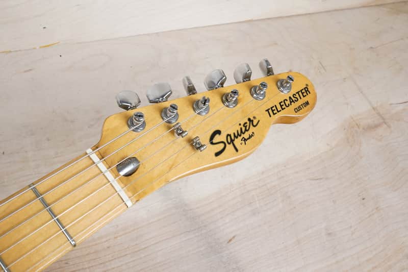 Squier CTC-55 Telecaster Custom 1983 Black Vintage Fender | Reverb