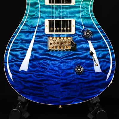 PRS Custom 24 Wood Library w/ 10-Top, Brazilian Rosewood, & 58/15 LT Pickups- Blue Fade 2026 (0423893) image 12