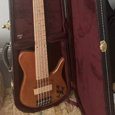 Fodera Imperial Elite 5 – Redwood Burl Top / Walnut Body – Excellent Condition (Home Studio Only) image 11