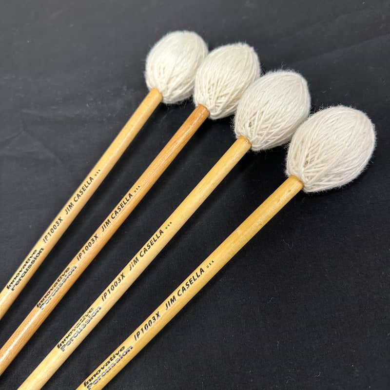 Innovative Percussion IP1003X Jim Casella Hard/Heavy Marimba Mallets (2 PAIRS) - MINT #2 image 1