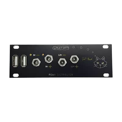 Waveform Magazine Cat Powr 1U or 3U Pedal/Device Power Module Waveform ASSEMBLED image 1