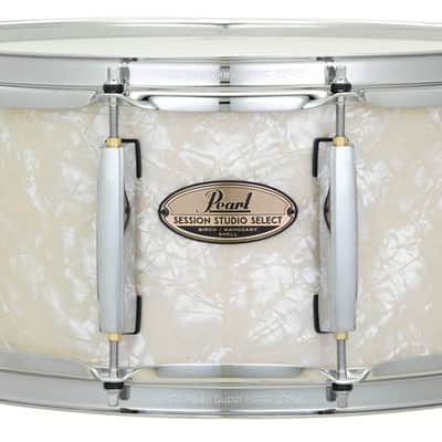 Pearl Session Studio Select Nicotine White Marine Pearl 14x6.5" Snare Drum | NEW | Authorized Dealer image 1