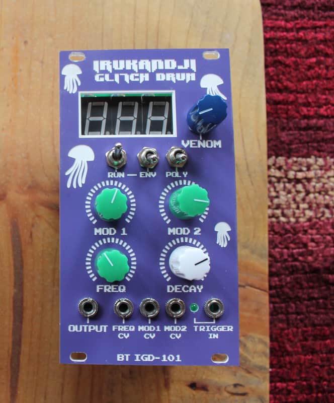 Beast-Tek Irukandji Glitch Drum/VCO 2017 Acrylic image 1