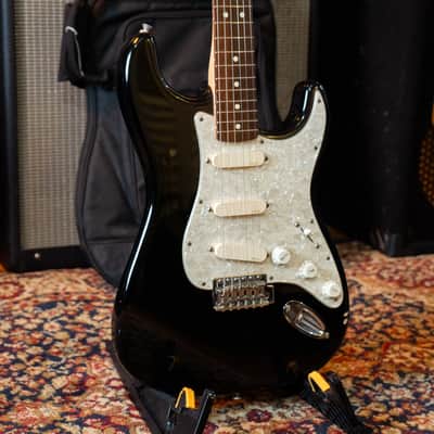 Fender Standard Stratocaster with Rosewood Fretboard 2004 - Black With EMG David Gilmour Pickup Set image 2
