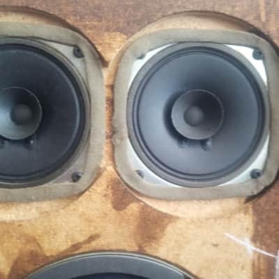 Vintage Advance Air Suspension Audio System Wood Speakers image 12
