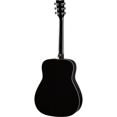 Yamaha FG820 Dreadnought Black Acoustic Guitar image 2