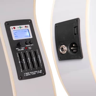 Lindo ORG-SL SlimLine Space Grey Electro Acoustic Guitar with Preamp and Chromatic Tuner - Designed in the UK | Limited Edition image 8