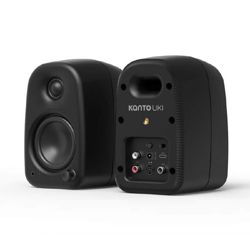 Kanto UKI Compact 3" Active Desktop Speakers with Bluetooth (pair, black) image 1