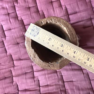 Authentic handmade african drum 9x6x4. small dejembe. image 5