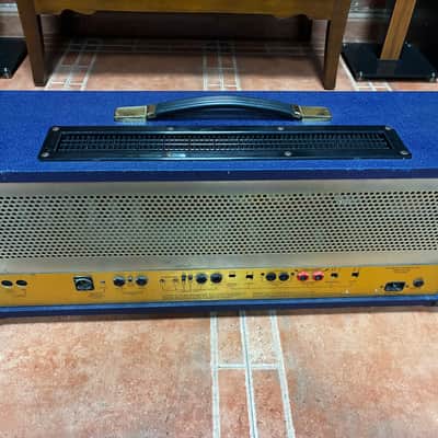 Marshall 6100 Anniversary Edition Head – 30th Anniversary (1962–1992) – Rare Blue Tolex + Original Footswitch image 11
