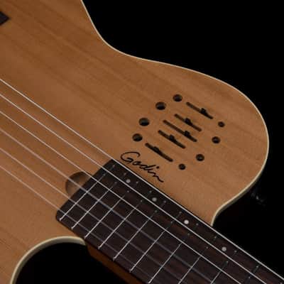 Godin Multiac Nylon Encore Classical Acoustic-Electric Guitar, Natural (includes Gig Bag) image 9