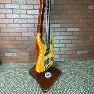 Alembic Orion 5-String SHORT SCALE, Lacewood with Blackened Brass Hardware image 1