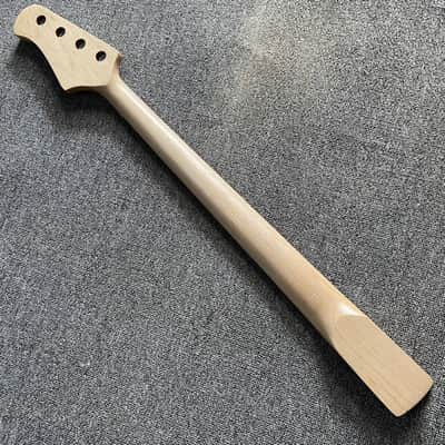 Red 4 String Jazz Bass Style Maple Neck, 20 Frets Rosewood Fingerboard image 2