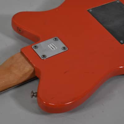 1960s Vox Clubman Red Finish Left-Handed 4 String Electric Bass image 9