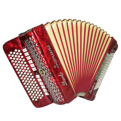 Paolo Soprani Paolo VI 5 Rows Button Accordion made in Italy, C Griff Professional Concert Accordeone de Botones, Straps and Hard Case, 2591 image 4