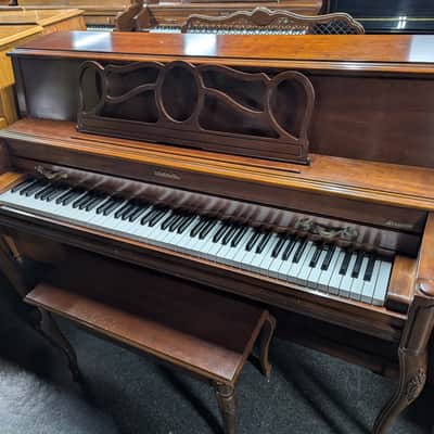 Baldwin French Console Piano SN 1465593 90s - Cherry image 2