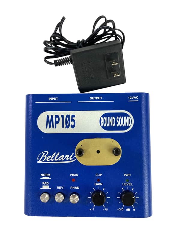 Bellari MP105 ROUND SOUND Tube Mic Preamp - New Tube image 1