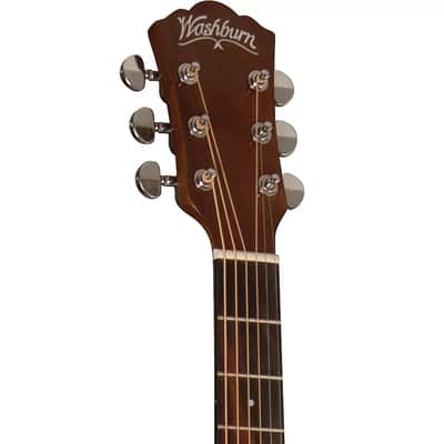 Washburn AF5K Apprentice Series Folk Body Spruce Top Mahogany Neck 6-String Acoustic Guitar w/Hard Case image 10